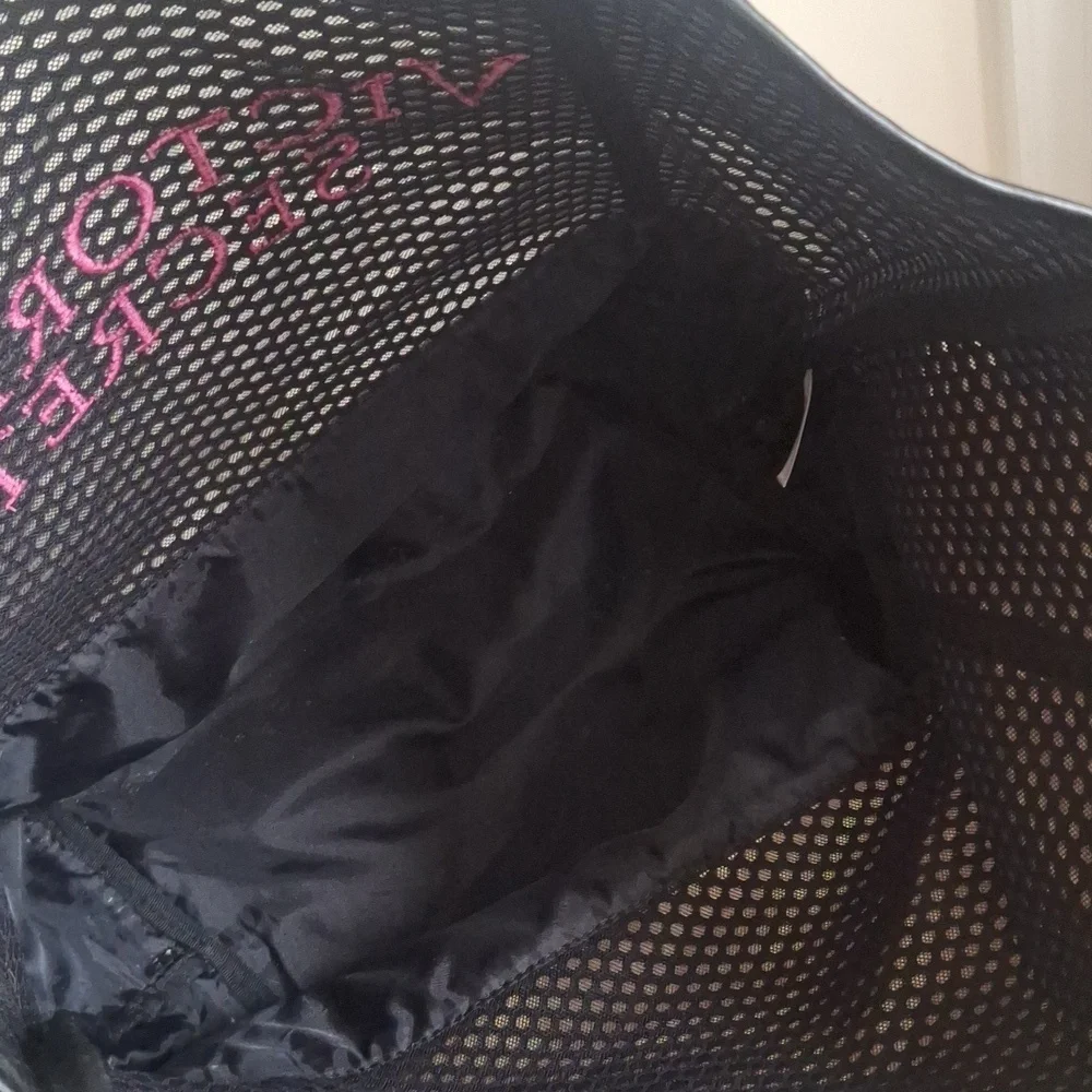 Victoria's Secret Black Mesh Tote